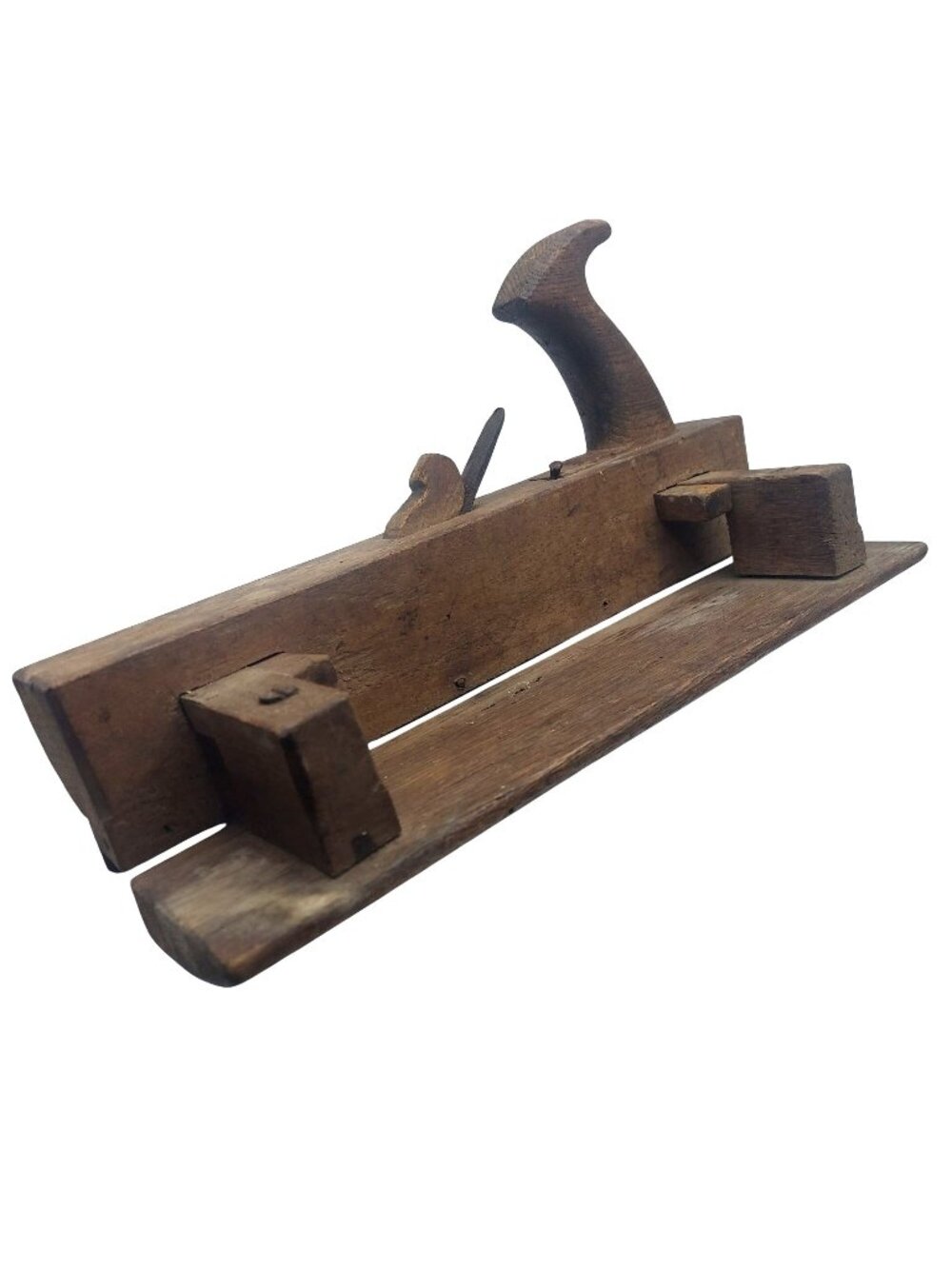Wooden Plow Plough Plane Carpenter Hand Tool Wood Working Antique 19th Century